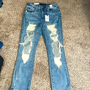 Judy Blue High Wasted size: 11/30 Straight Leg